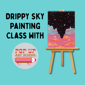 Drippy Sky Painting 